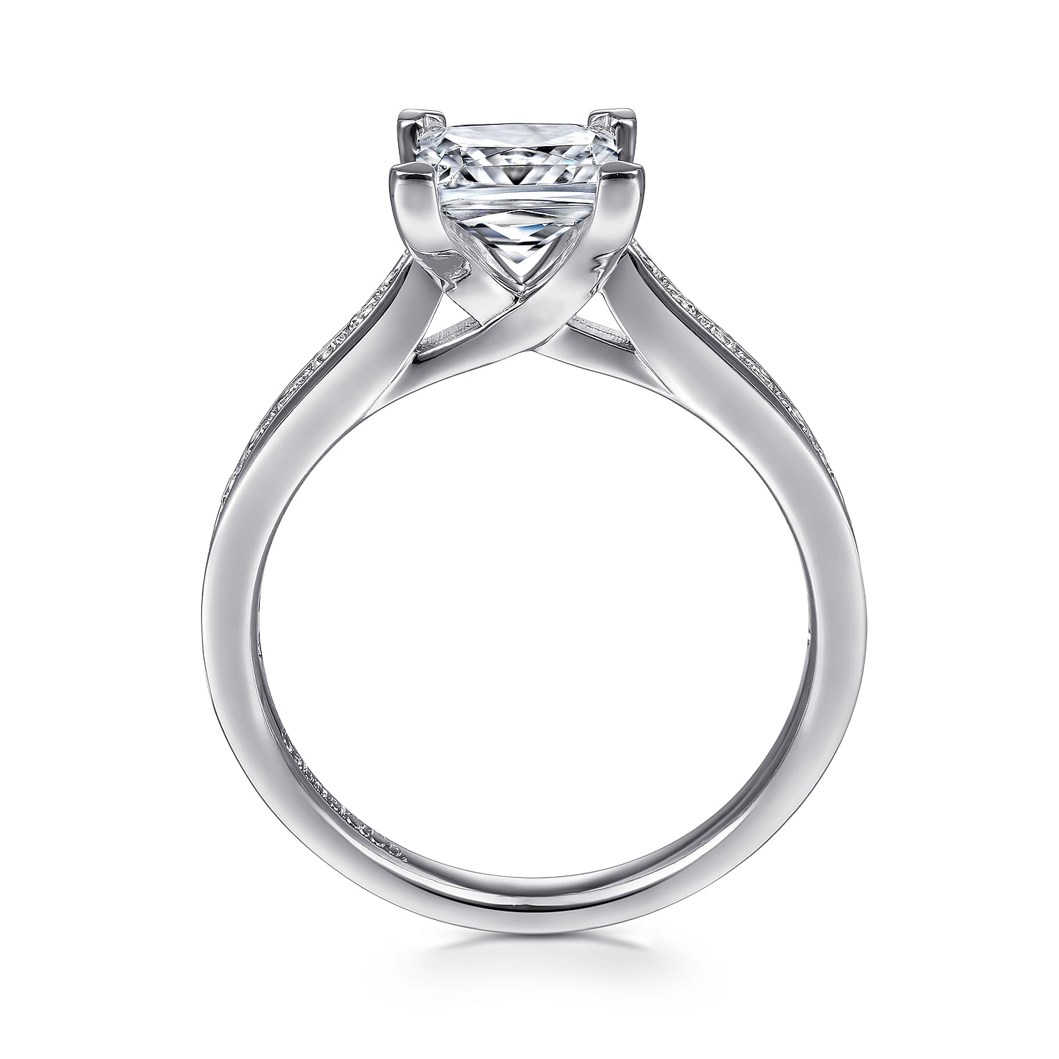 14K White Gold Princess Cut Diamond Engagement Ring | ER8916W44JJ