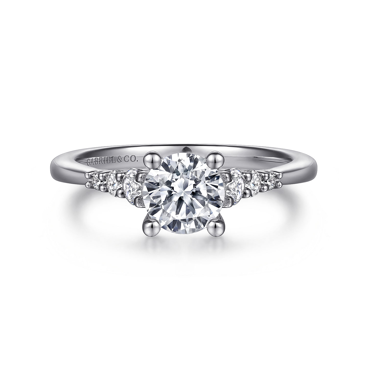 Darby - Platinum Round Diamond Engagement Ring