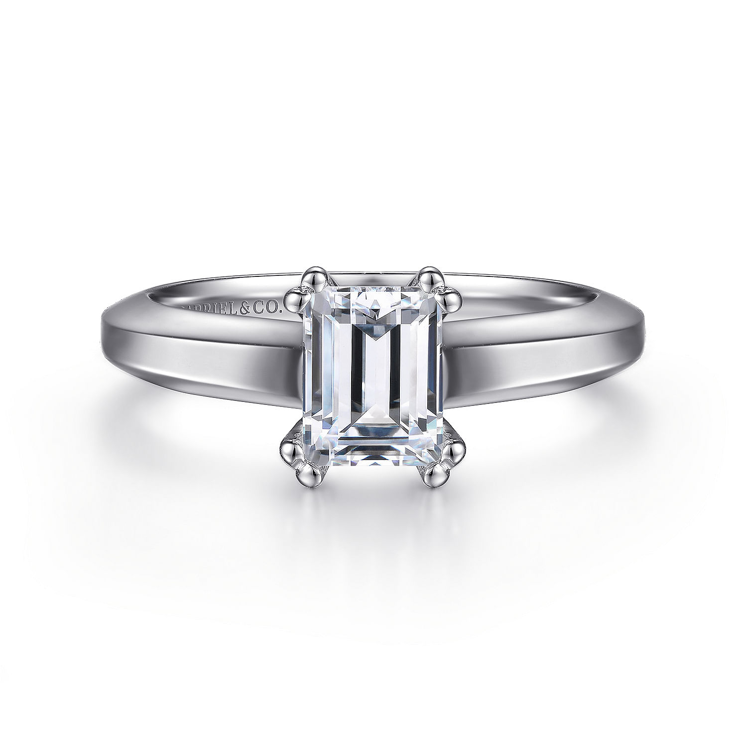Straight Engagement Rings - Cathedral Setting - Gabriel & Co.