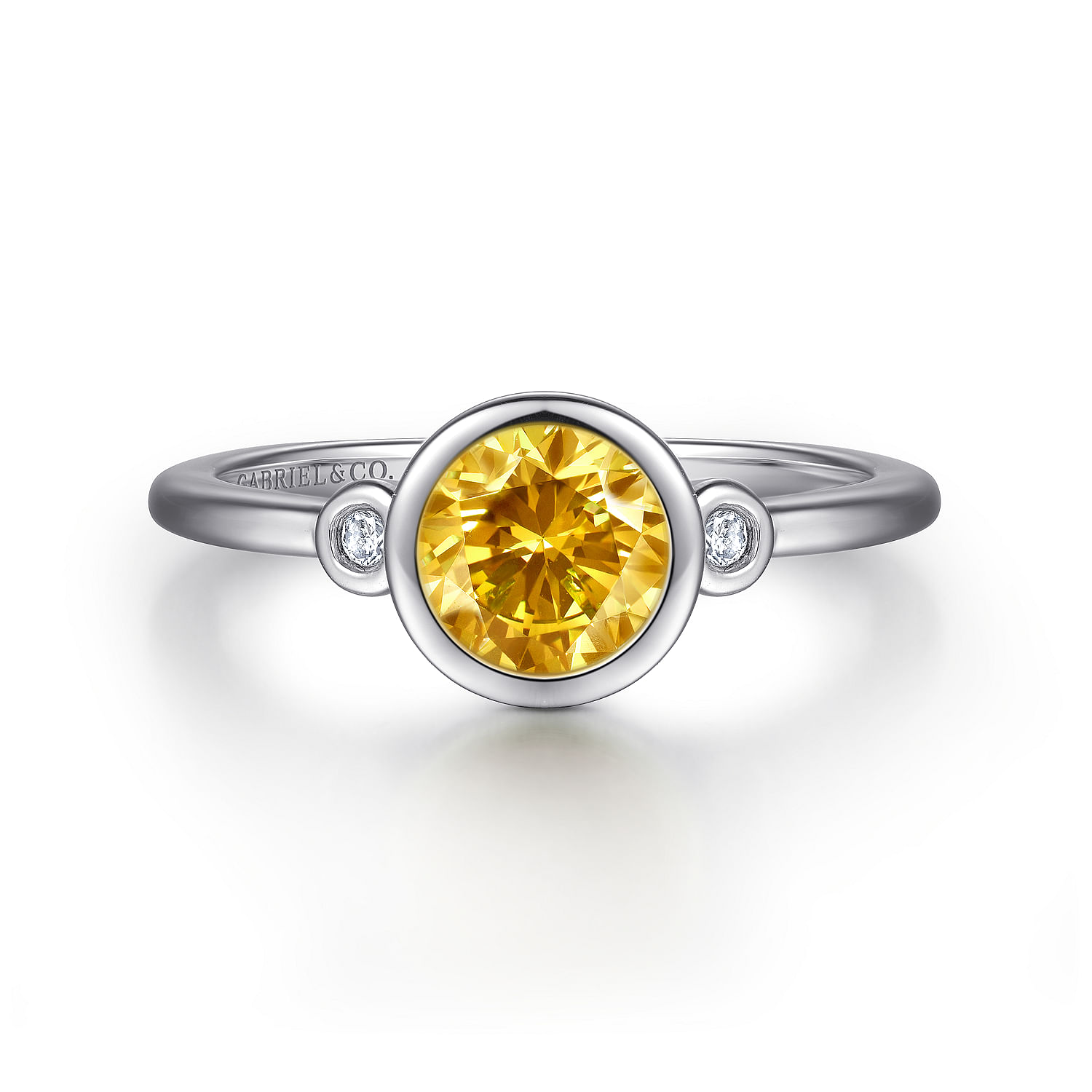 Details about    GTL Certified 925 Silver Natural Gemstone Engagement Ring Citrine Ring