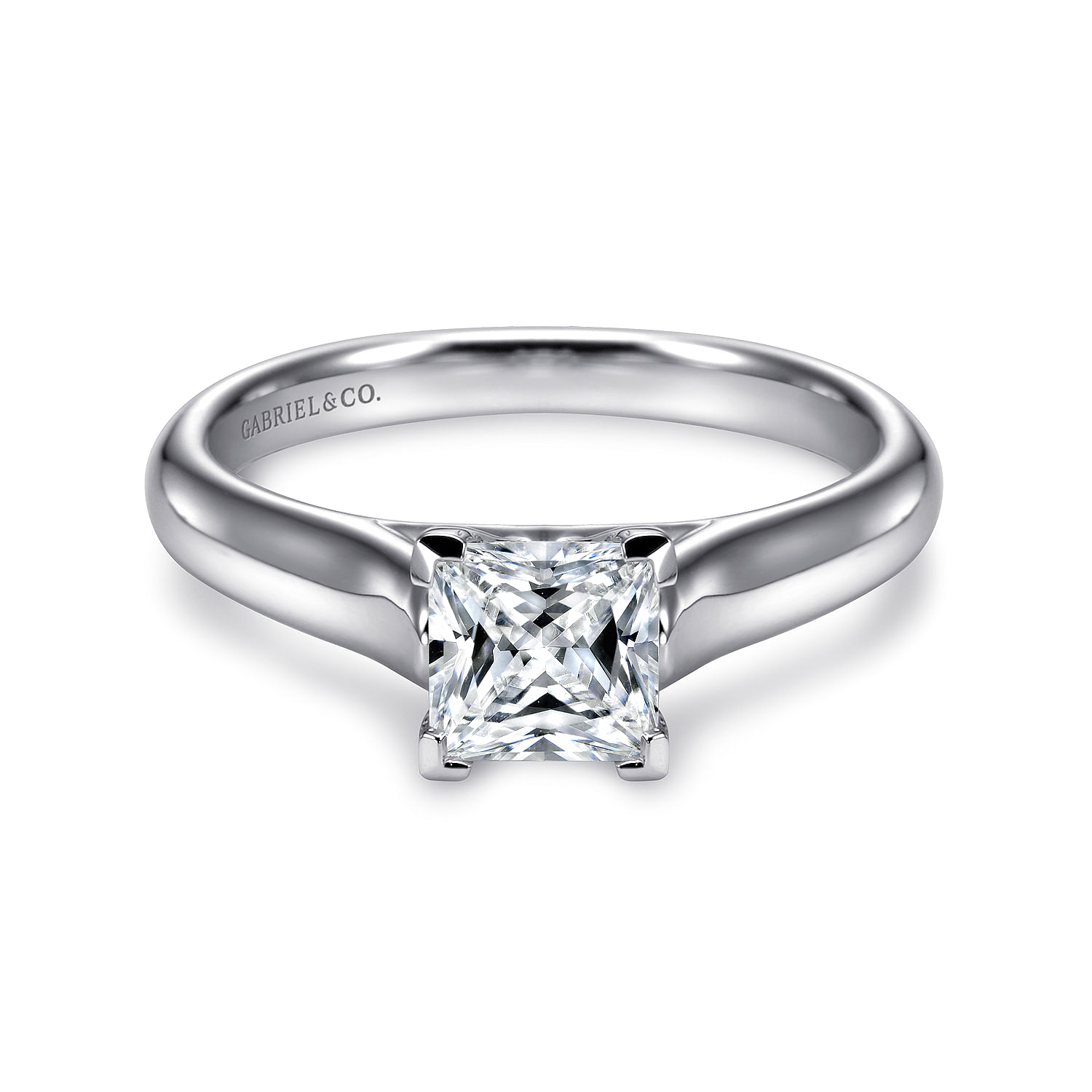 Helen - Platinum Princess Cut Diamond Engagement Ring