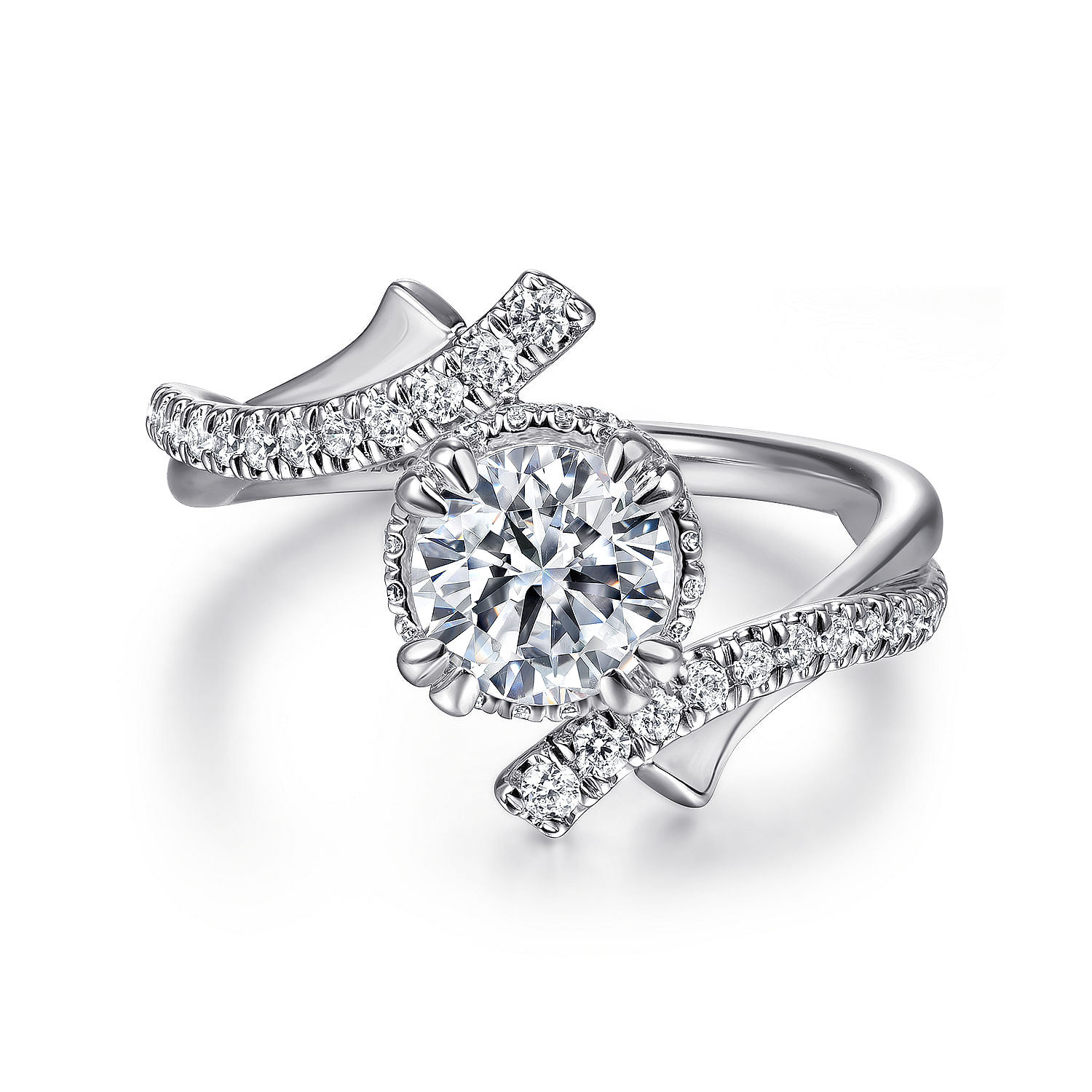 Jagger - 14K White Gold Round Diamond Engagement Ring