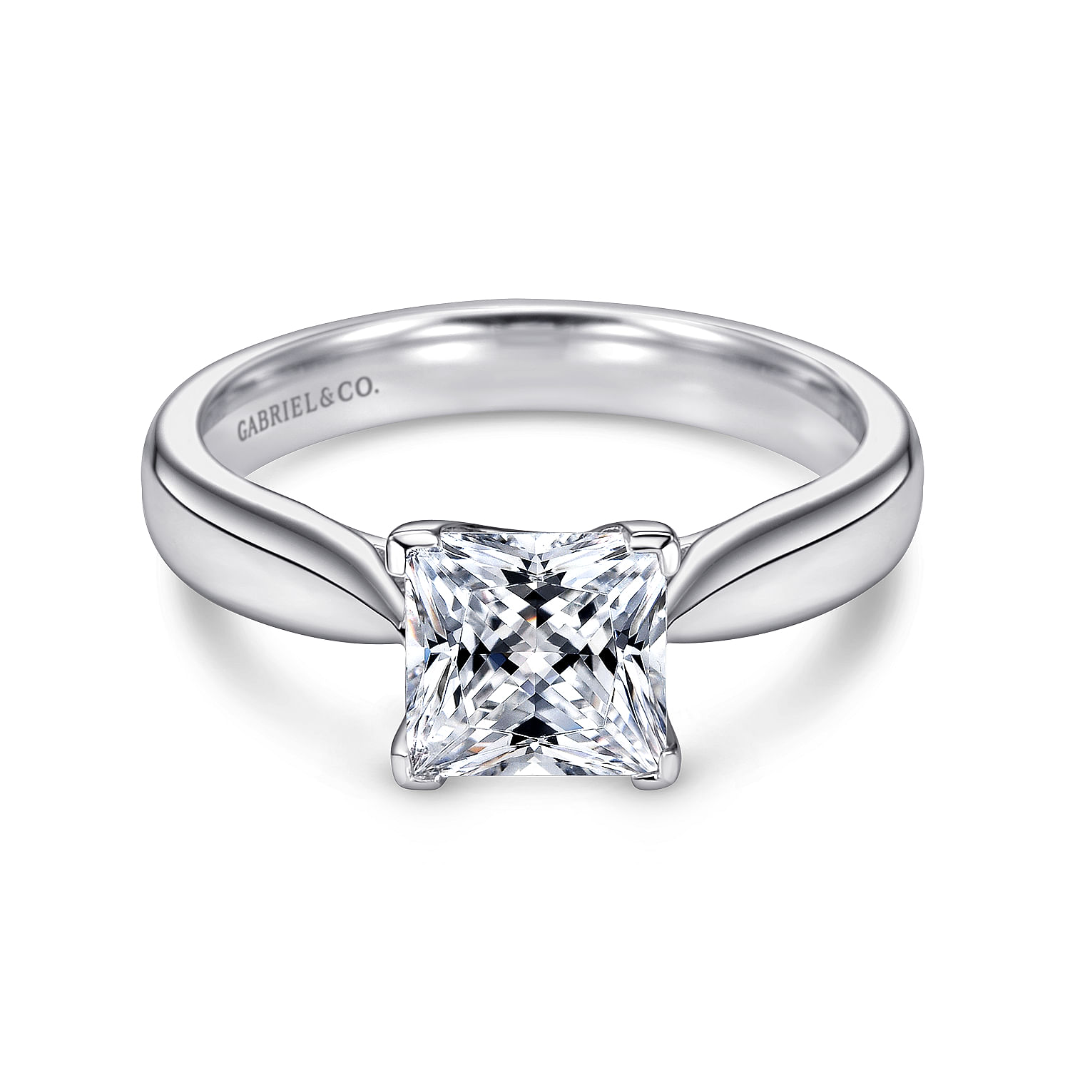 Jamie - Platinum Princess Cut Diamond Engagement Ring