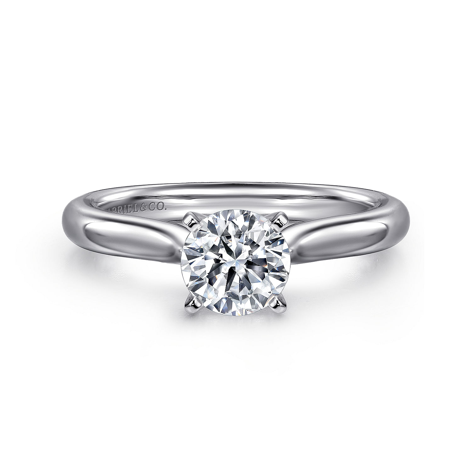 Lauren - Platinum Round Diamond Engagement Ring