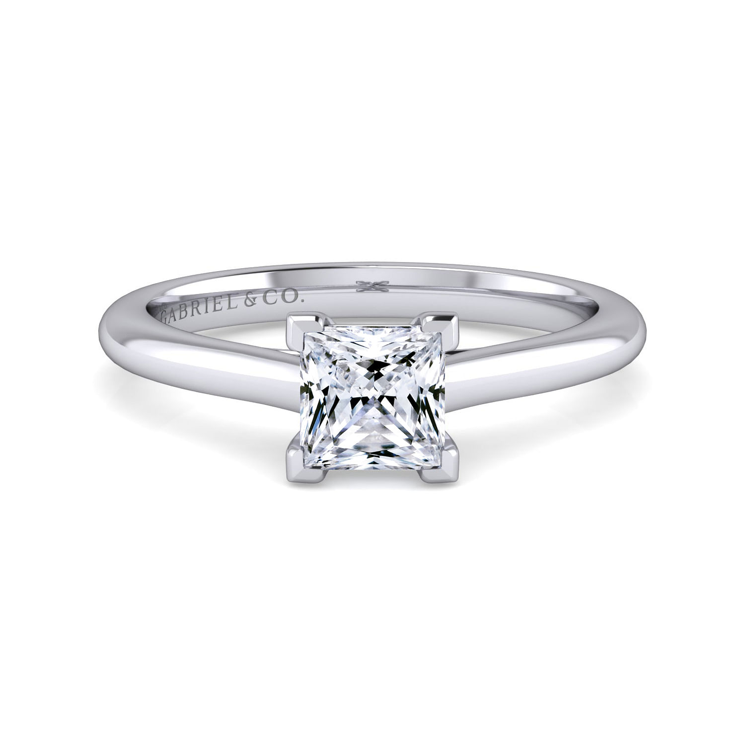 Valerie - Platinum Princess Cut Diamond Engagement Ring