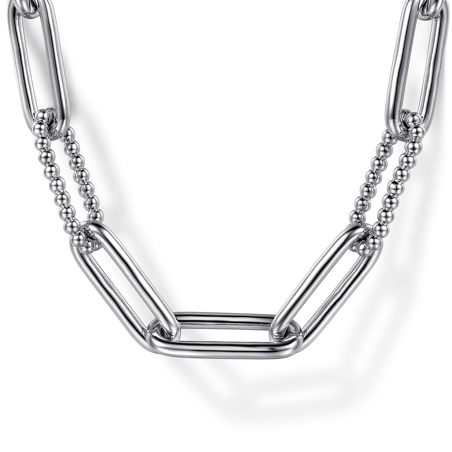 16 inch 925 Sterling Silver Bujukan Link Necklace
