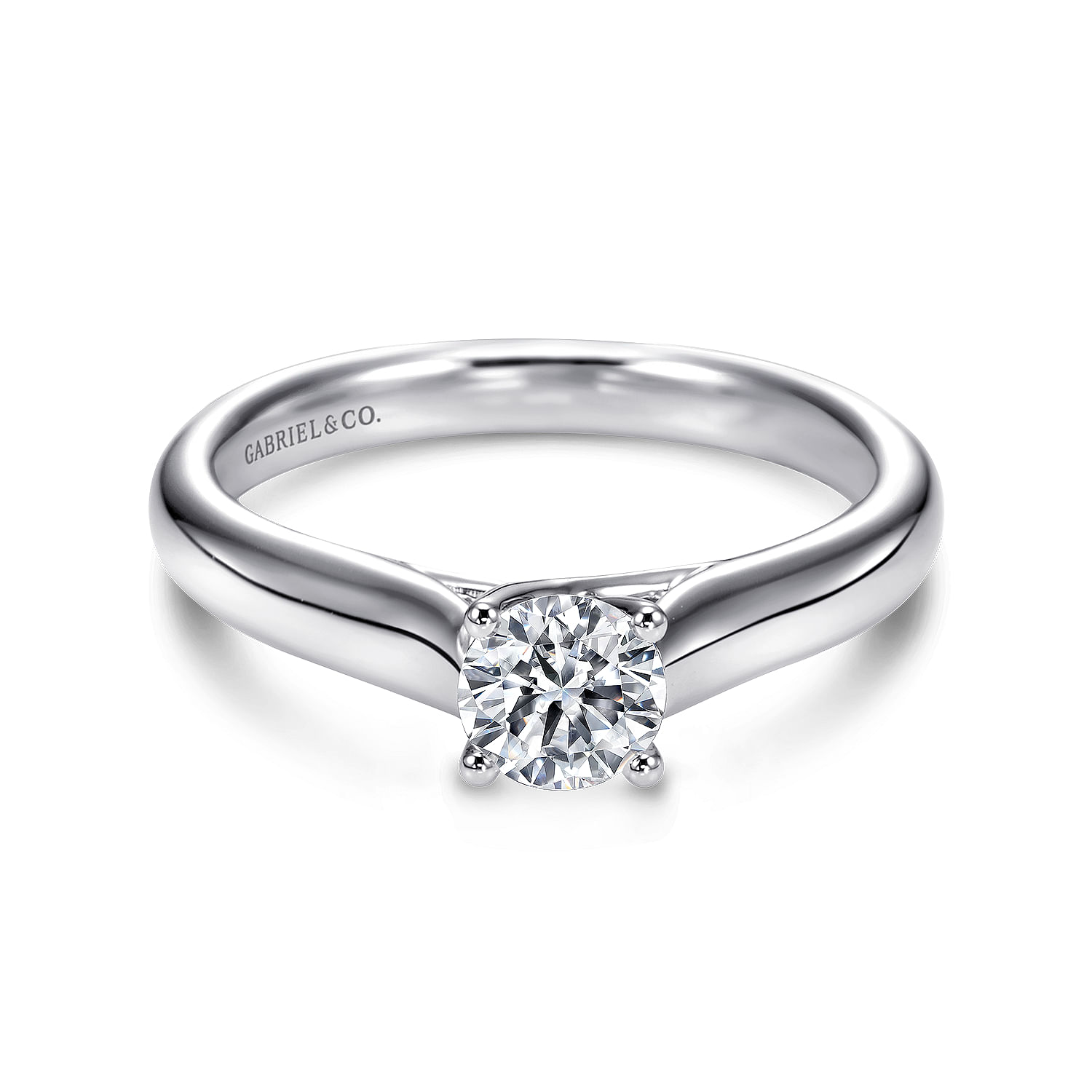 Helen - Platinum Round Diamond Engagement Ring