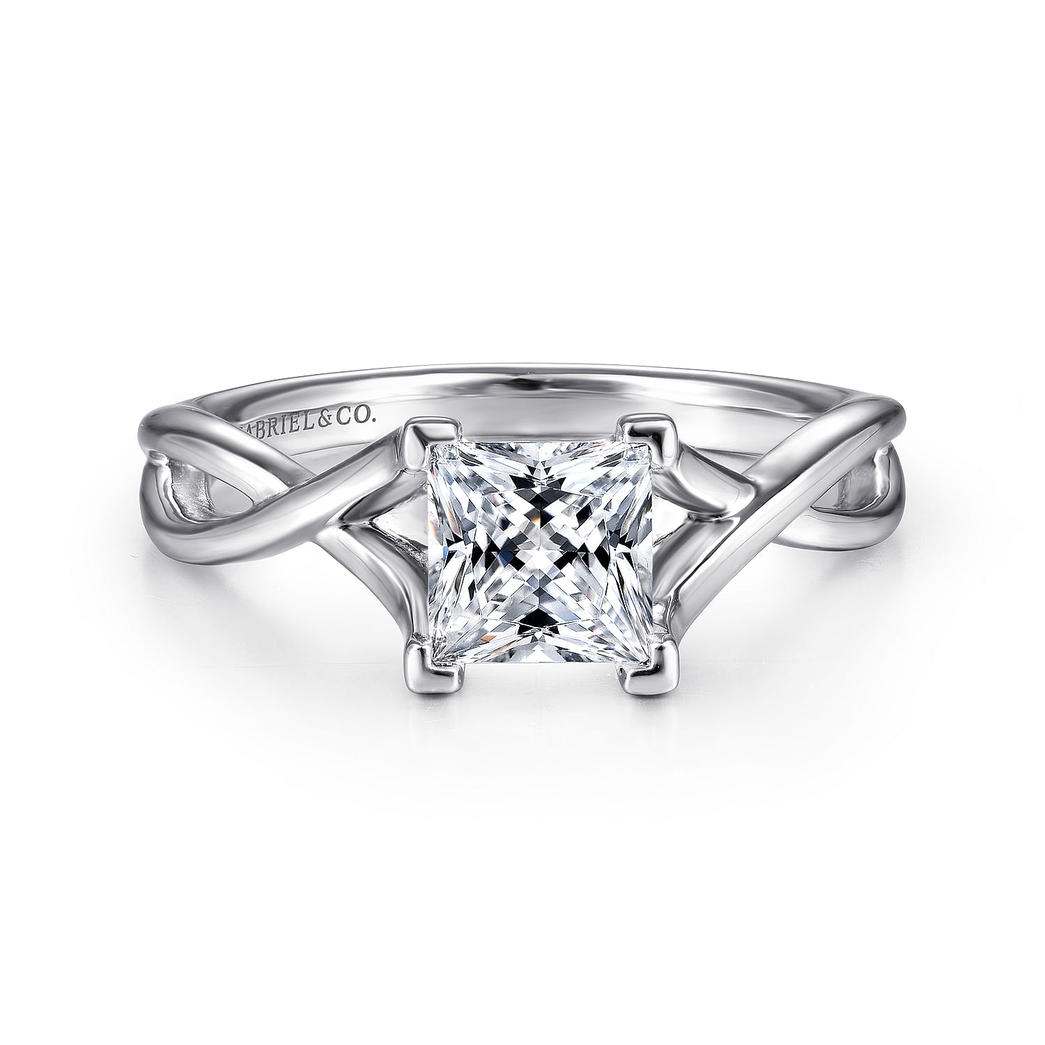 Kylo - Platinum Princess Cut Diamond Engagement Ring