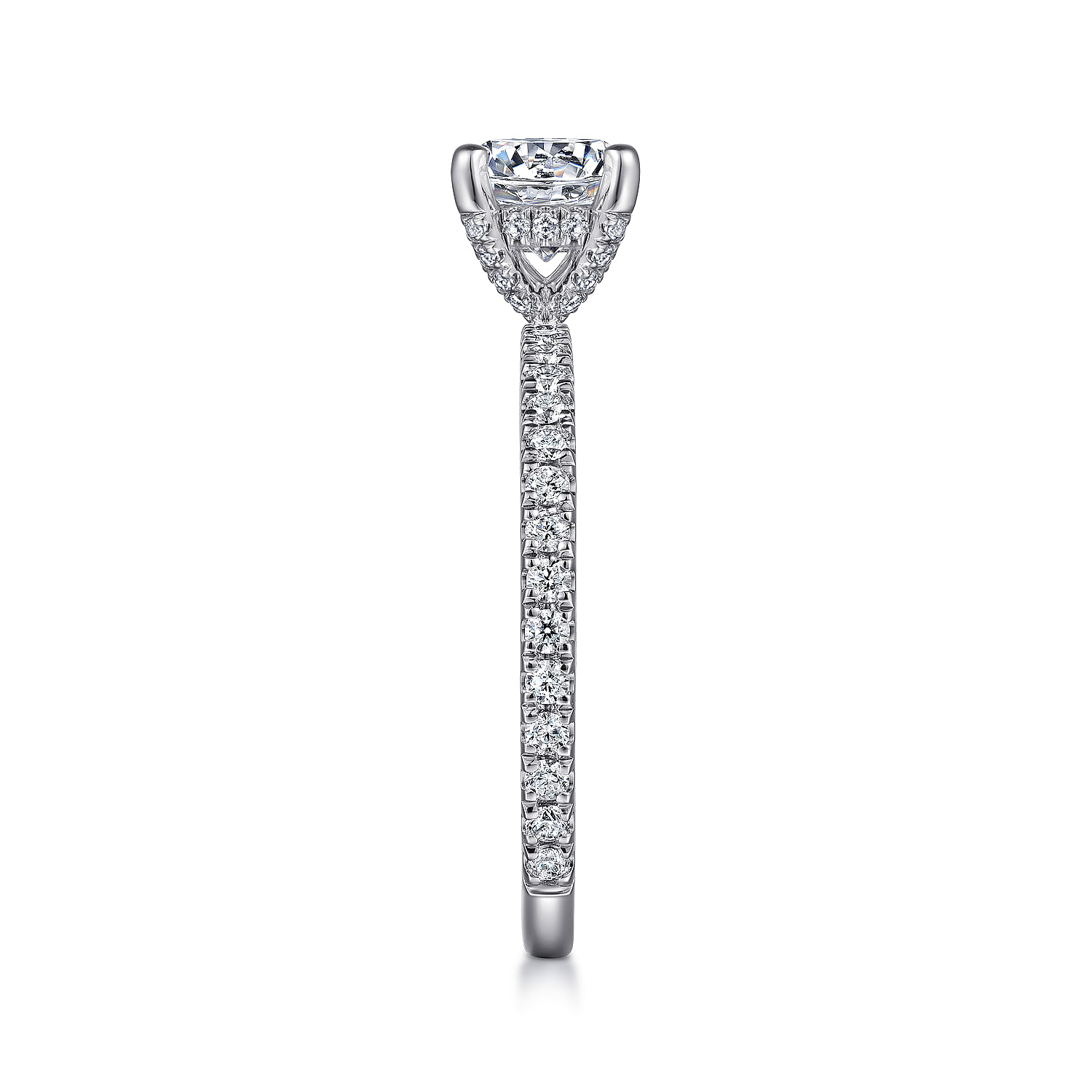 Round Cut Diamond Engagement Rings: Simple Circular Design | Gabriel & Co.