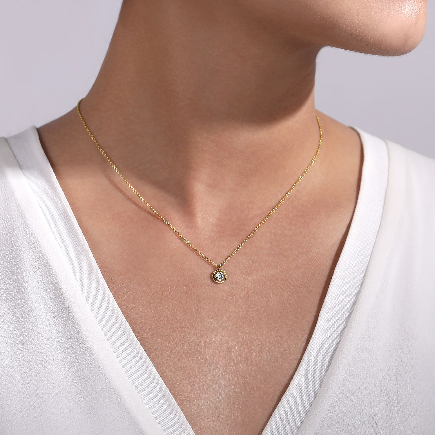 14k Yellow Gold Diamond Necklace Online, 60% OFF 