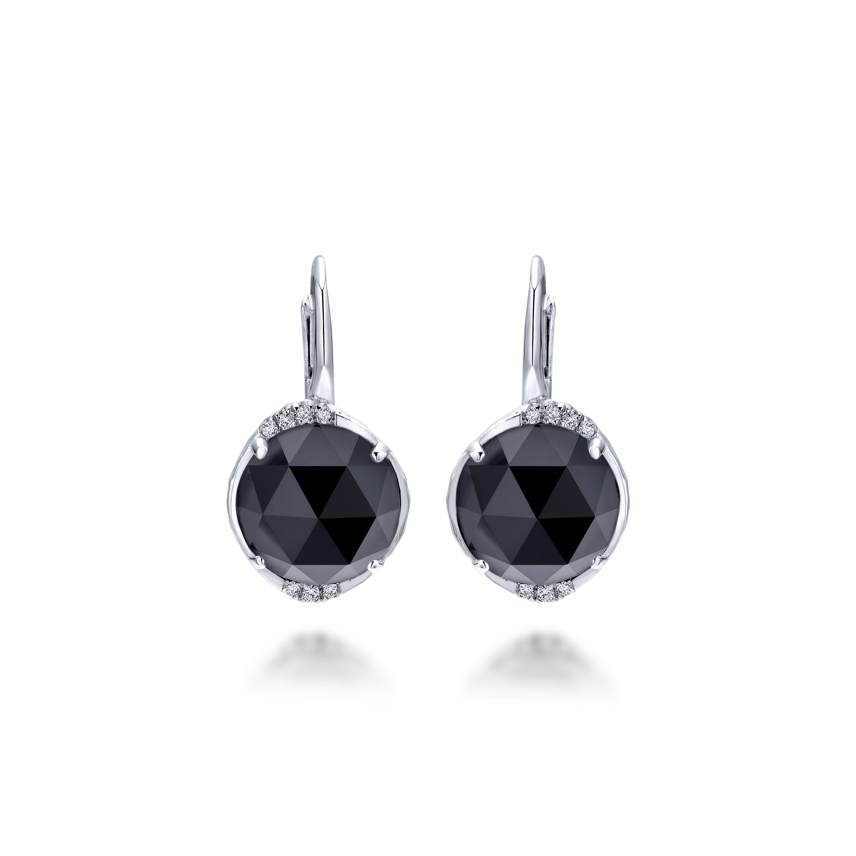 Sterling silver black onyx earrings