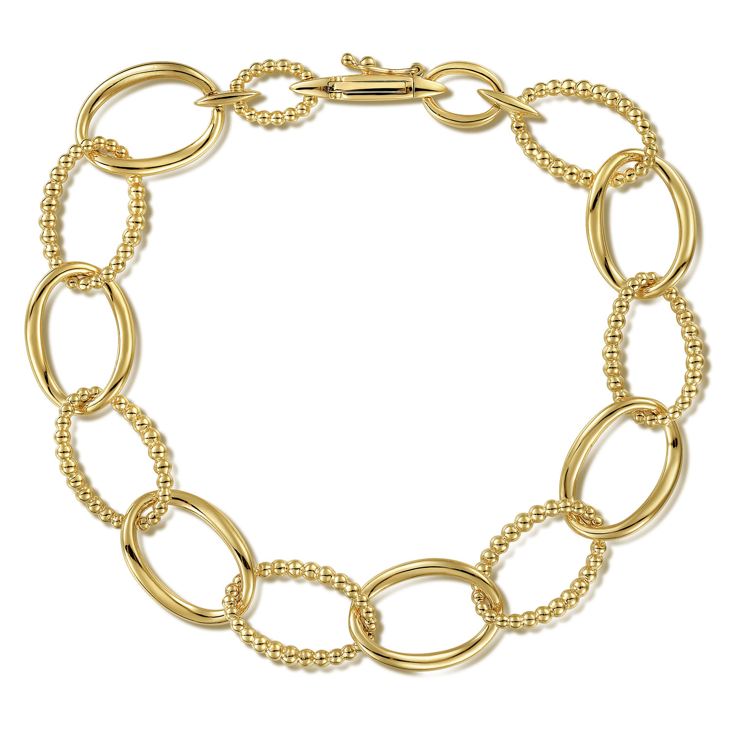 14K Yellow Gold Bujukan Link Chain Bracelet