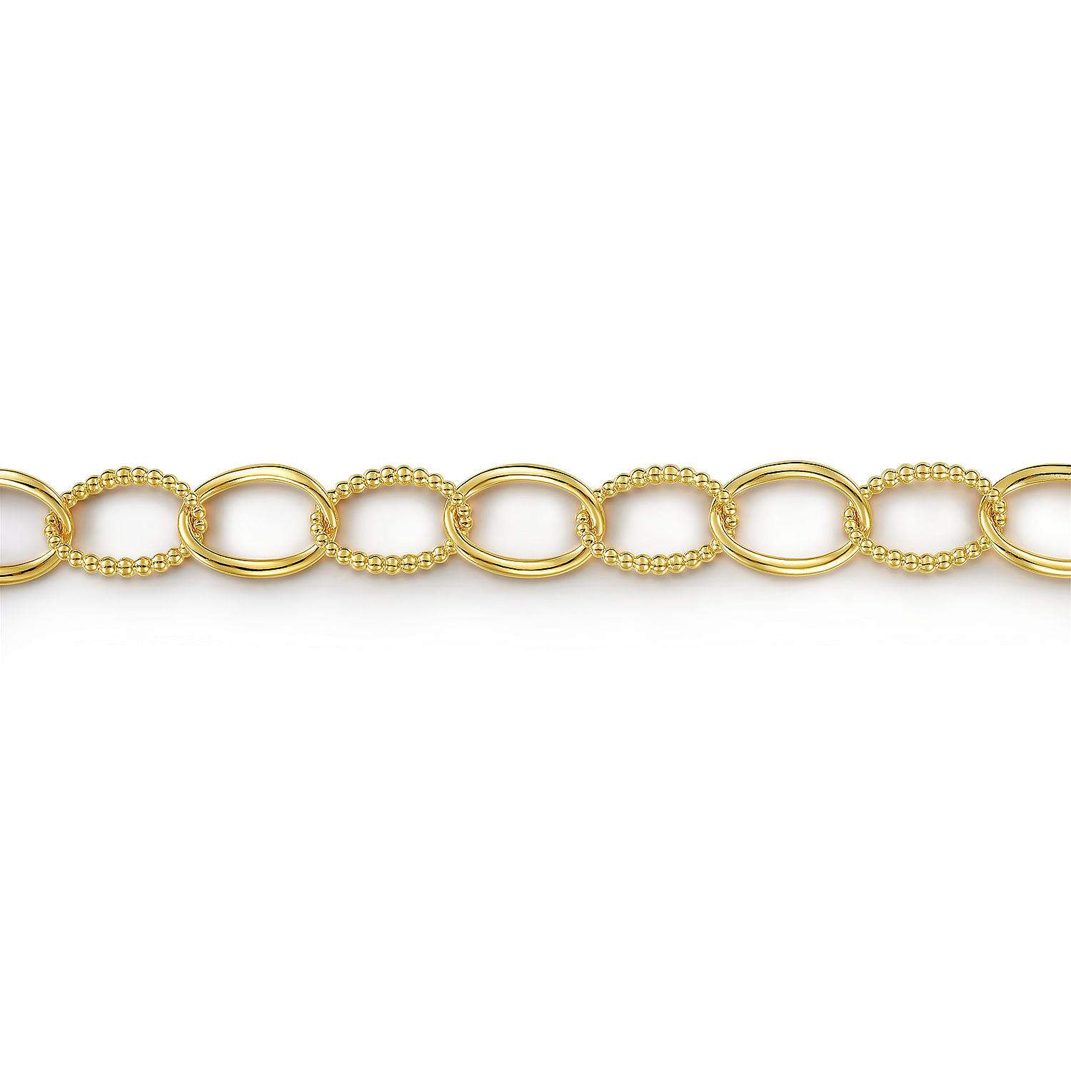 14K Yellow Gold Bujukan Link Chain Bracelet