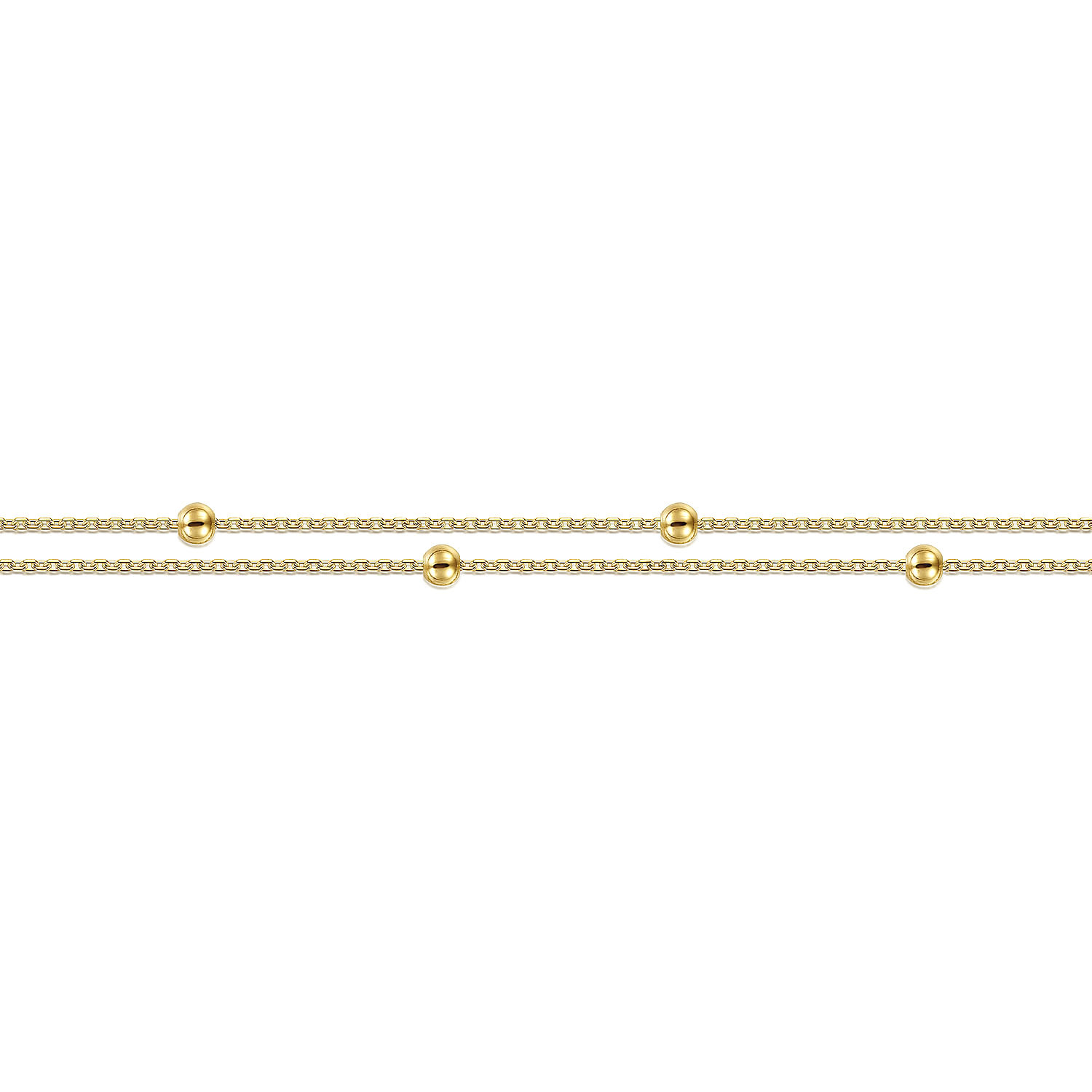 14K Yellow Gold Plain Bracelet