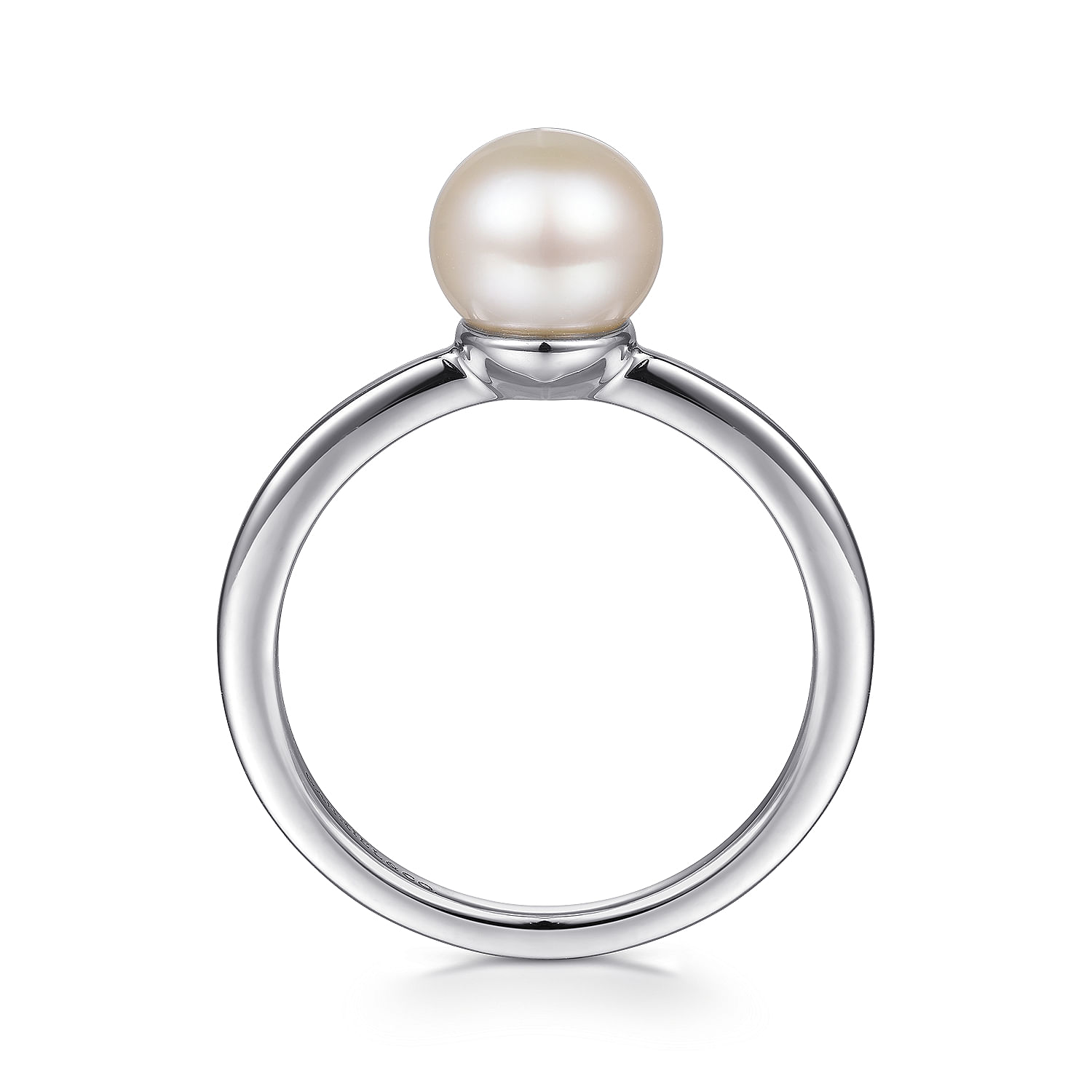 925 Sterling Silver Cream Pearl Ring