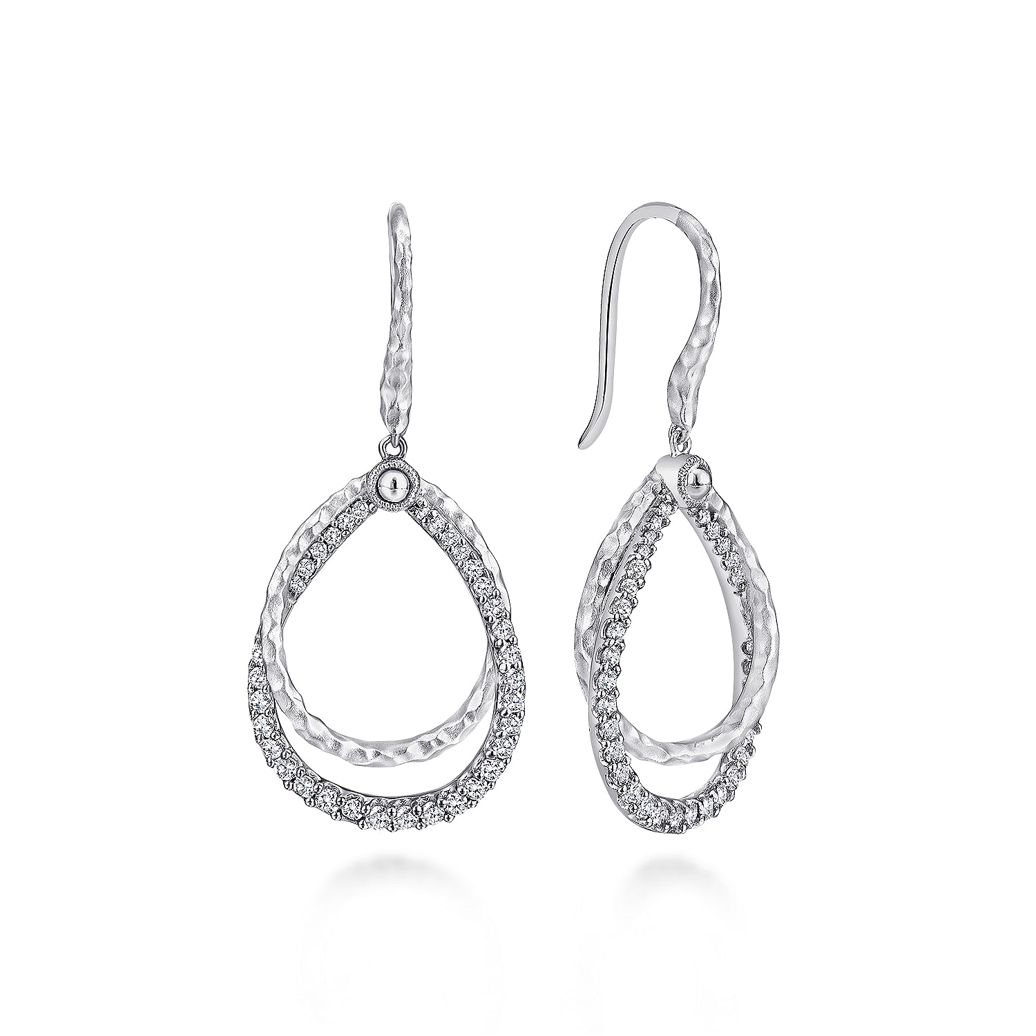 925 Sterling Silver White Sapphire Drop Earrings