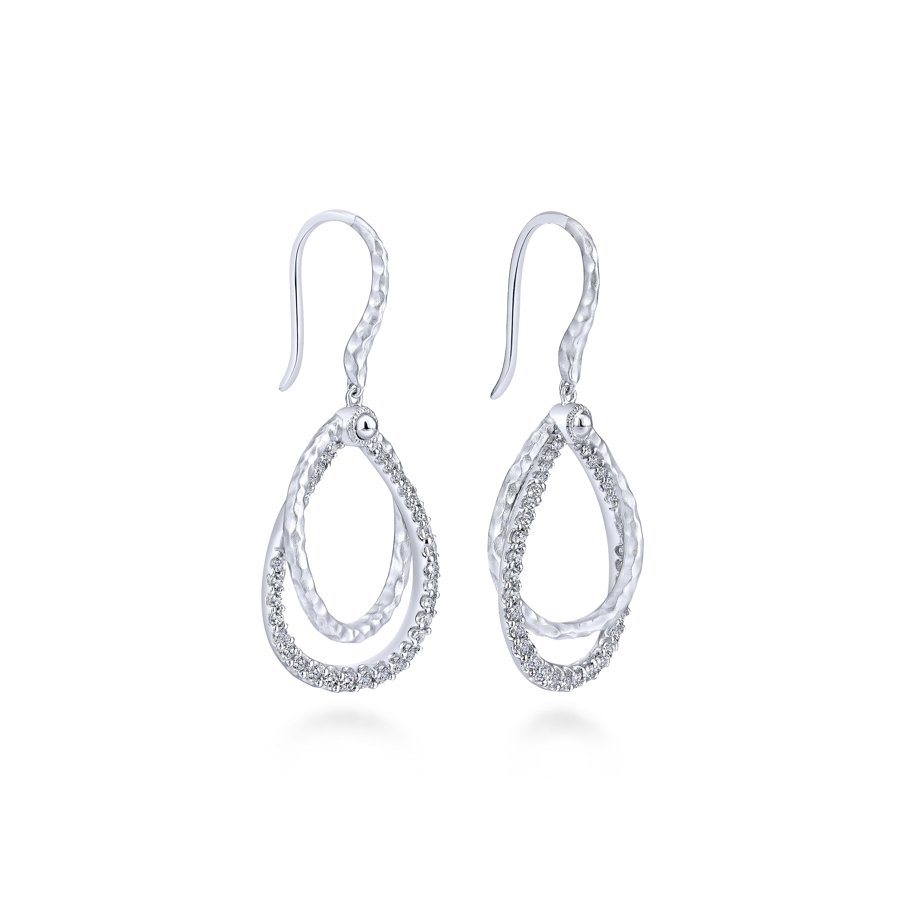 925 Sterling Silver White Sapphire Drop Earrings