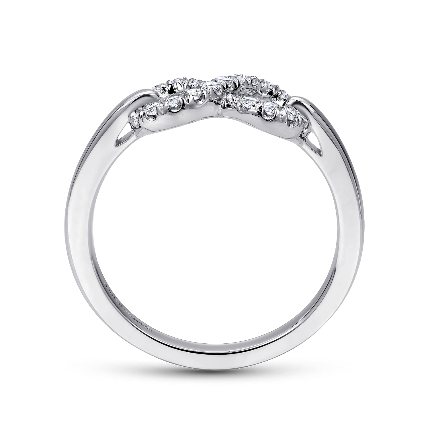 925 Sterling Silver White Sapphire Infinity Ring