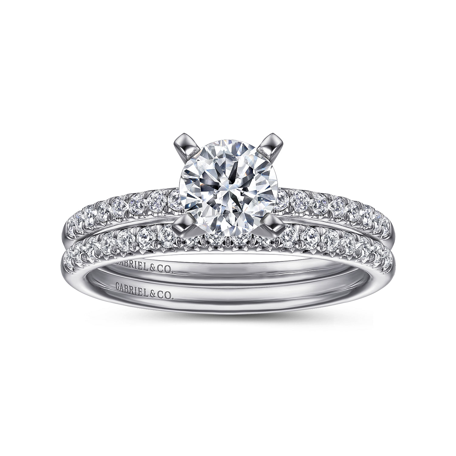 Platinum Round Diamond Engagement Ring