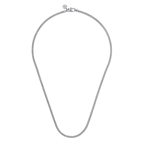 Sterling Silver Mens Cuban Link Chain Necklace