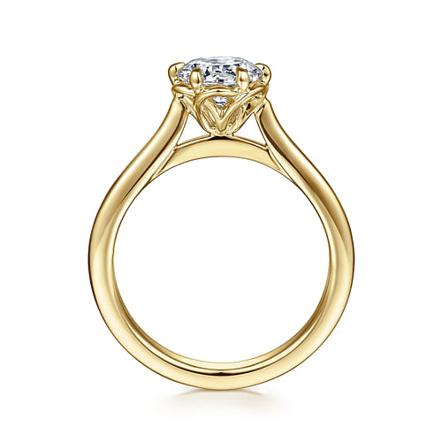 Tiona - 14k Yellow Gold 1 Carat Round Solitaire Engagement Ring @ $850 ...