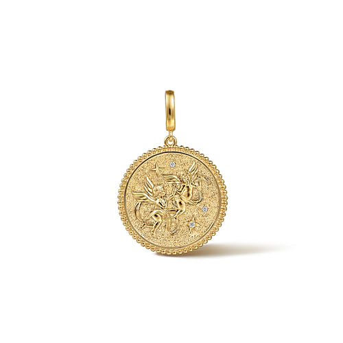 Gold Shop Bujukan Bujukan | & 14K Co Medallion Gold Gabriel | Pendants Diamond Pendant Gemini Yellow 14k Yellow
