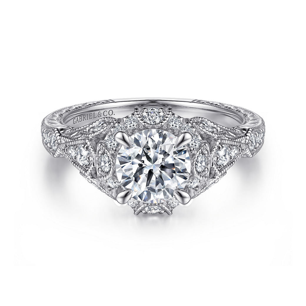 monster Schuine streep ras Engagement Rings | Design Your Unique Custom Ring | Gabriel & Co