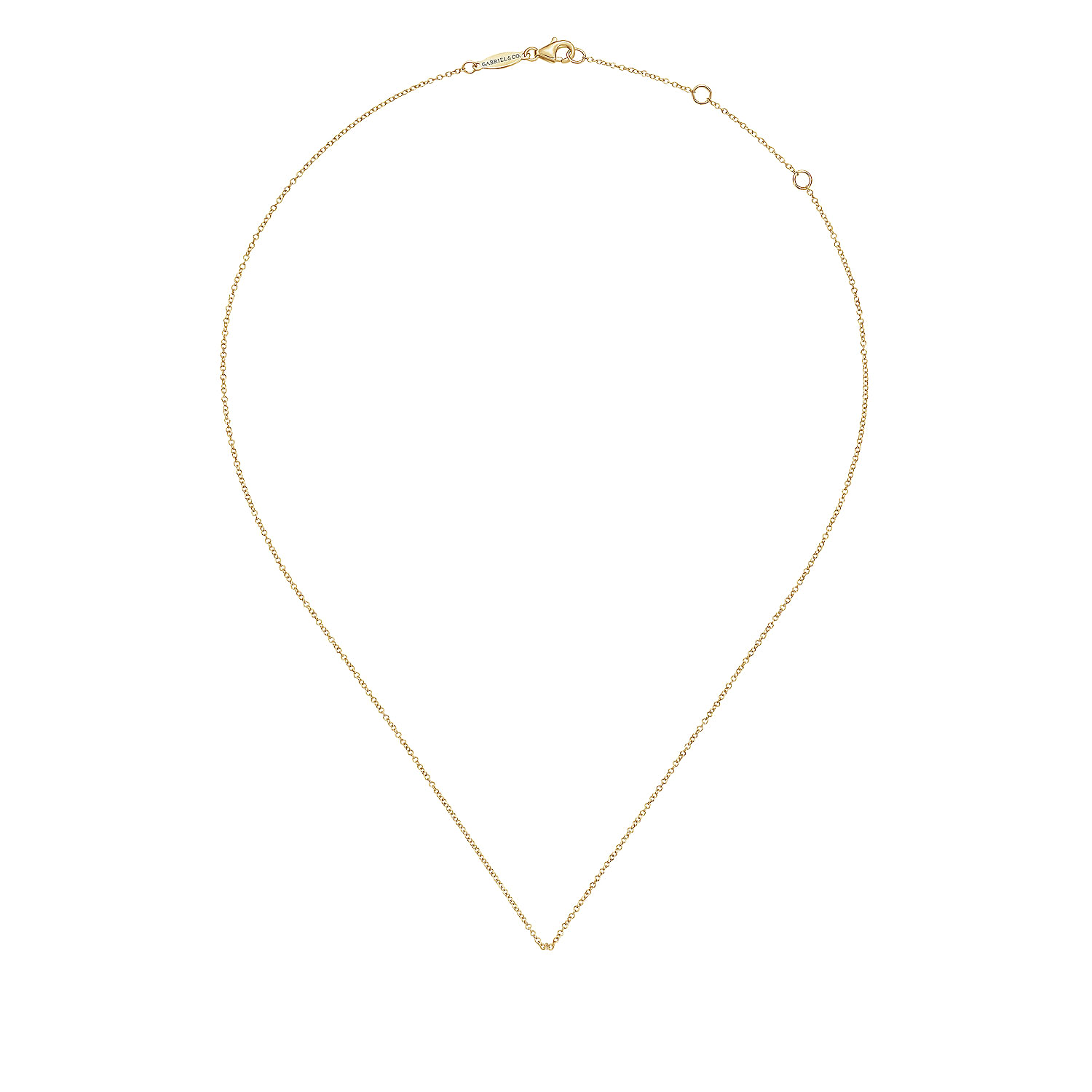 14K Yellow Gold Teardrop Diamond Pave Pendant Necklace with Beaded Frame